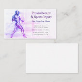 理学療法及びスポーツ傷害ビジネスカード 名刺 (正面/裏面)