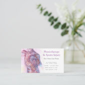 理学療法及びスポーツ傷害ビジネスカード 名刺 (スタンド正面)