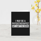 理学療法士おもしろい諺PTギフト カード (黄色い花)