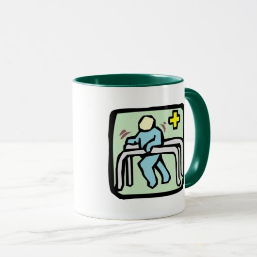 理学療法士があること誇りを持った マグカップ (正面右)