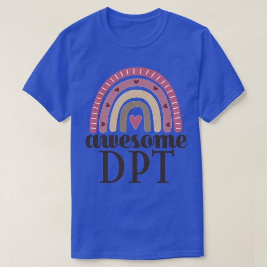 理学療法士すごいDPT Tシャツ (デザイン正面)
