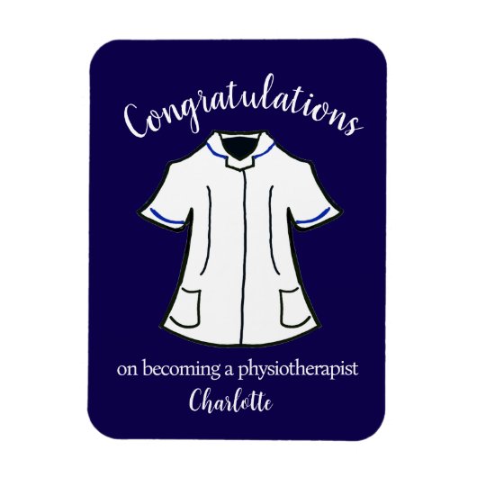 理学療法士に就任おめでとう マグネット (縦)