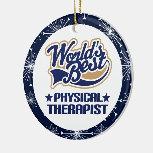 理学療法士のギフトのオーナメント セラミックオーナメント (左)