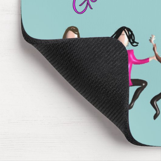 理学療法士のギフトは"始まりましたり、とどまります移動に" マウスパッド (コーナー)