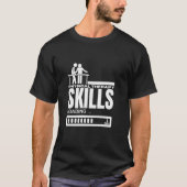 理学療法士のスキルを読み込み中 面白い 理学療法士 Tシャツ (正面)