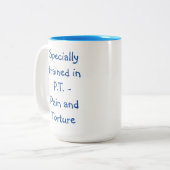 理学療法士のマグ ツートーンマグカップ (正面左)