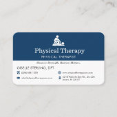 理学療法士の予約リマインダー 名刺 (正面)