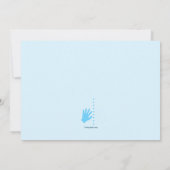 理学療法士の写真 卒業式招待状 招待状 (裏面)