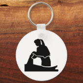 理学療法士の女性 キーホルダー (正面)