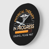 理学療法士の進行中のローディング ラージ壁時計 (傾斜)