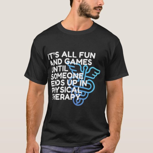 理学療法士の面白いデザインのTシャツ, PT, DPT Tシャツ (正面)