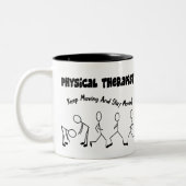 理学療法士のTシャツおよびギフト ツートーンマグカップ (左)