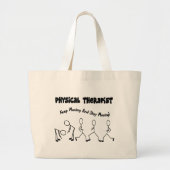 理学療法士のTシャツおよびギフト ラージトートバッグ (正面)