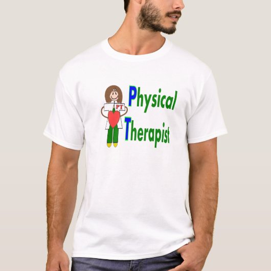 理学療法士のTシャツおよびギフト Tシャツ (正面)