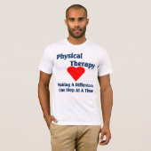 理学療法士のTシャツ Tシャツ (正面フル)