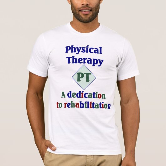 理学療法士のTシャツ Tシャツ (正面)