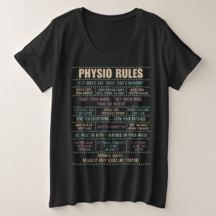 理学療法士ジョークTシャツ プラスサイズTシャツ