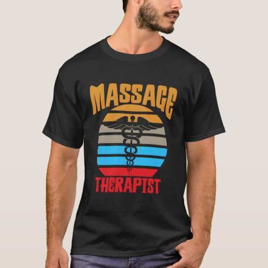 理学療法士マッサージセラピスト Tシャツ (正面)