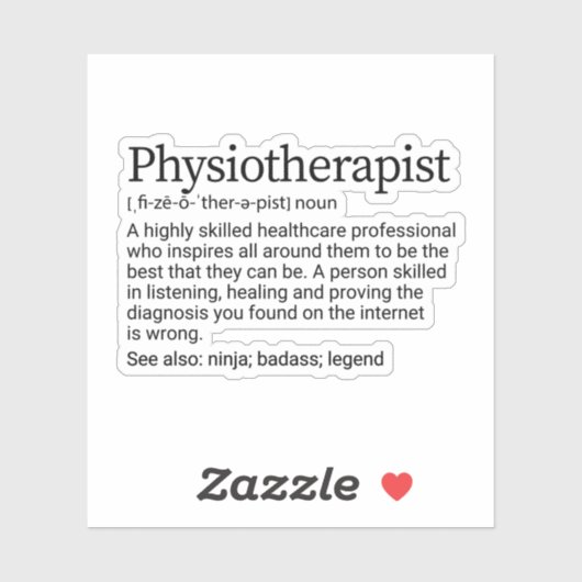 理学療法士物理セラピストセラピーPTギフト シール (シート)