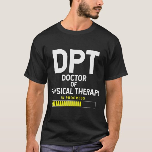 理学療法士課程在籍中 DPT Tシャツ (正面)