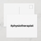 理学療法士 ハッシュタグ ポストカード (正面/裏面)
