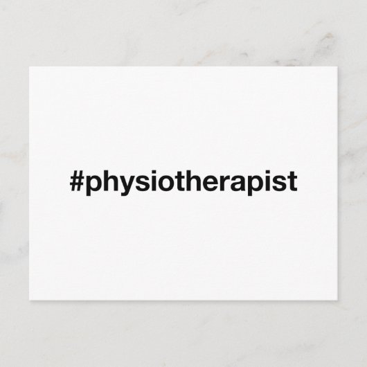 理学療法士 ハッシュタグ ポストカード (正面)