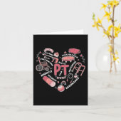 理学療法士 バレンタイン ハート型 フィジカルセラピスト カード (黄色い花)