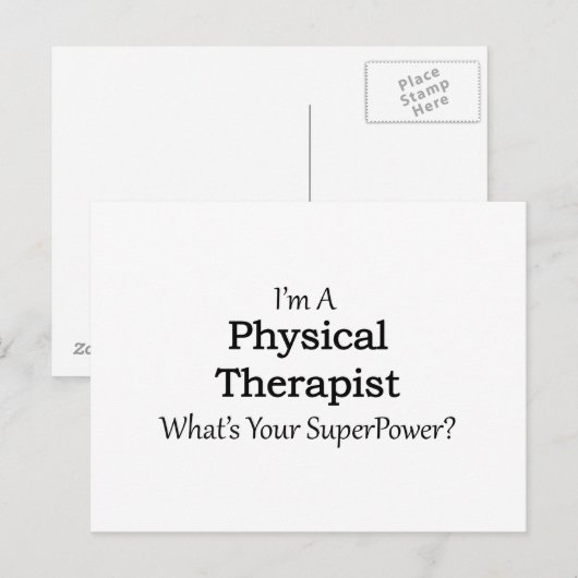 理学療法士 ポストカード (正面/裏面)