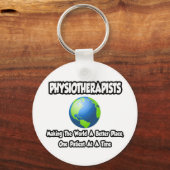 理学療法士…世界より良い場所 キーホルダー (正面)