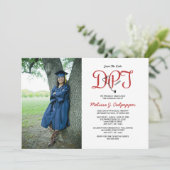 理学療法士 博士号 卒業写真 招待状 (スタンド正面)