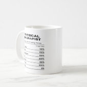 理学療法士 決意の動き ドクター コーヒーマグカップ (正面左)