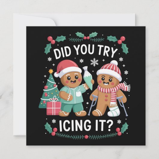 理学療法士 理学療法 氷で冷やすのを試した? 看護師 シーズンカード (正面)