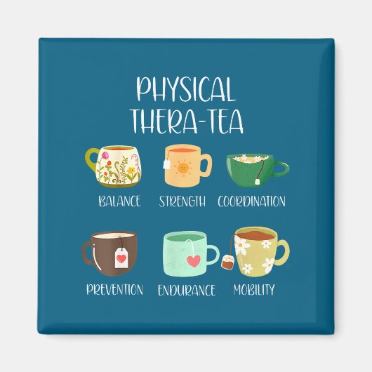 理学療法士 Tシャツ Thera Tea PT マグネット (正面)