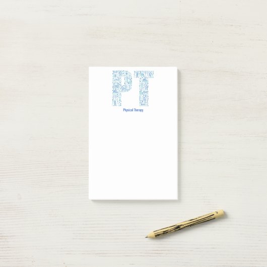 理学療法士PTを個人化して下さい ポストイット (デスク上)