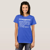 理学療法家名詞理学療法士クール Tシャツ (正面フル)