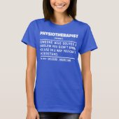 理学療法家名詞理学療法士クール Tシャツ (正面)