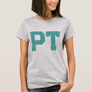 理学療法PTタイポグラフィTシャツ Tシャツ