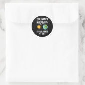 理学部教諭Shirt Men Women Boy Planet Student ラウンドシール (バッグ)