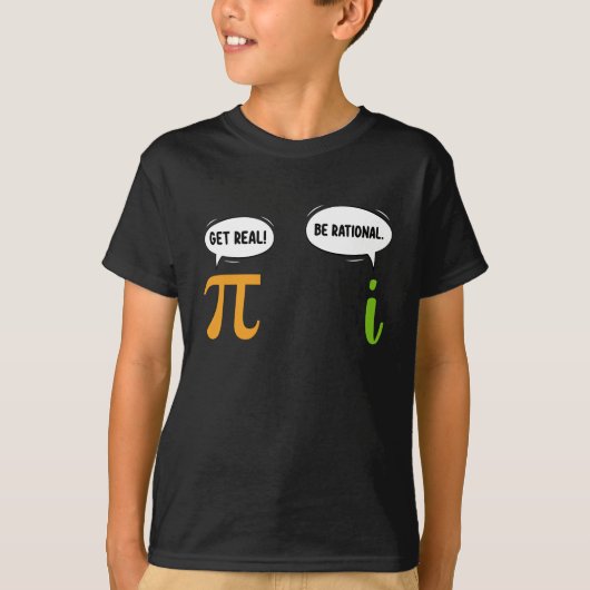 理実在理Math Pi日おもしろいギークの取得 Tシャツ (正面)