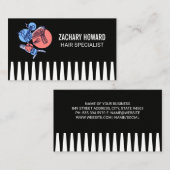 理容ツール | コーム背景 名刺 (正面/裏面)