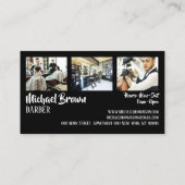 理容ポールの物販店 オーダーメイド写真 名刺 (裏面)