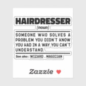 理容名詞バーバーショップの高おもしろいさ シール (シート)