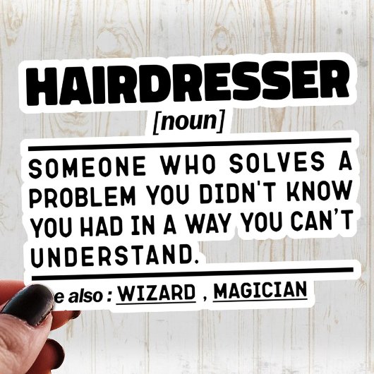 理容名詞バーバーショップの高おもしろいさ シール