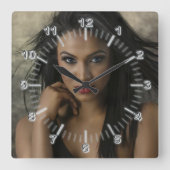 理容室の正方形の壁時計 スクエア壁時計 (正面)