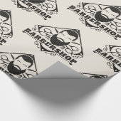 理容室の革のような見た目 ラッピングペーパー (角)