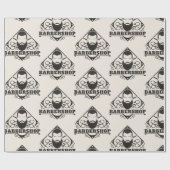 理容室の革のような見た目 ラッピングペーパー (フラット)