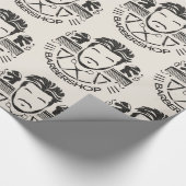 理容室の革のような見た目 ラッピングペーパー (角)