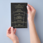 理容室 メニュー表 サービス一覧 チラシ (ハンドル)