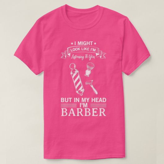 理容師おもしろいデザインのプレゼント1 Tシャツ (デザイン正面)