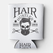 理容師おもしろいヒゲHair Hustler 2019ギフト 缶クーラー (正面)